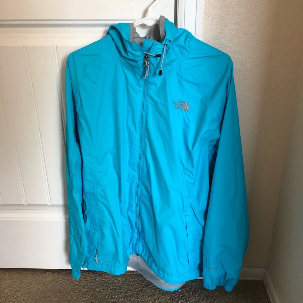 The North Face Blue raincoat/windbreaker